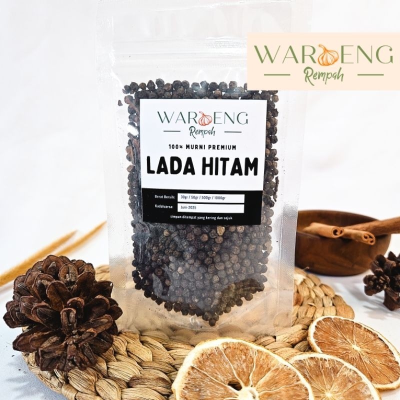 

Lada Hitam Utuh / Whole Black Pepper / Waroeng Rempah Murah