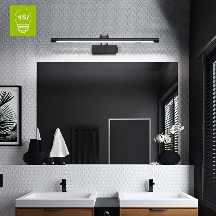 LAMPU LED CERMIN KAMAR MANDI TEMPEL DINDING ANTI AIR STAINLESS STEEL