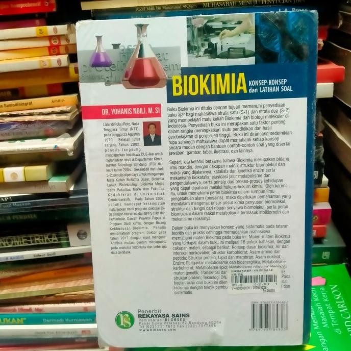 [Baru] Ori Biokimia Konsep-Konsep Dan Latihan Soal Dr Yohanis Ngili M Si Hard