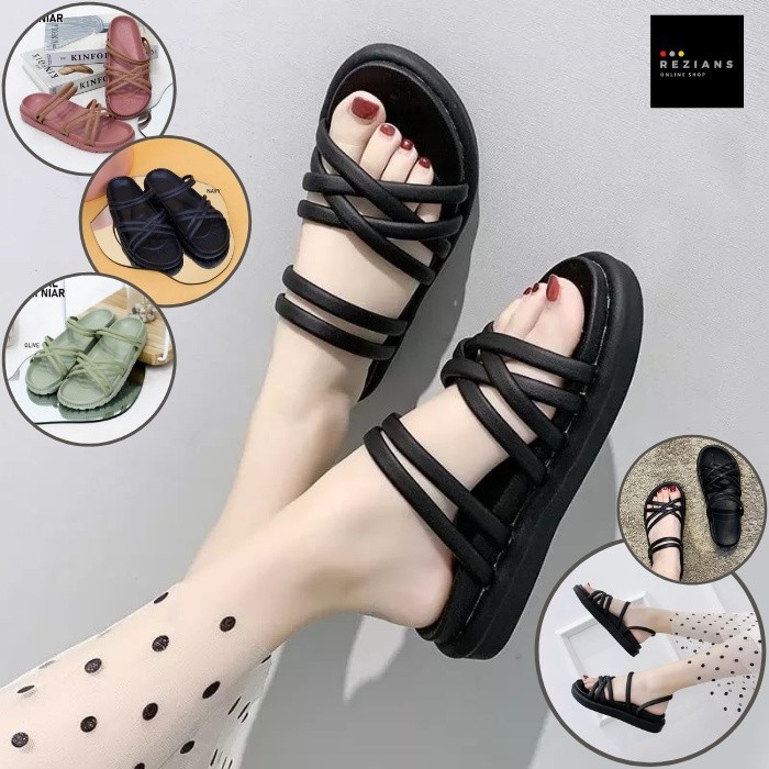 Sandal Karet Wanita // sendal wanita Boloni Andin / sandal wanita jelly / sendal karet Boloni /