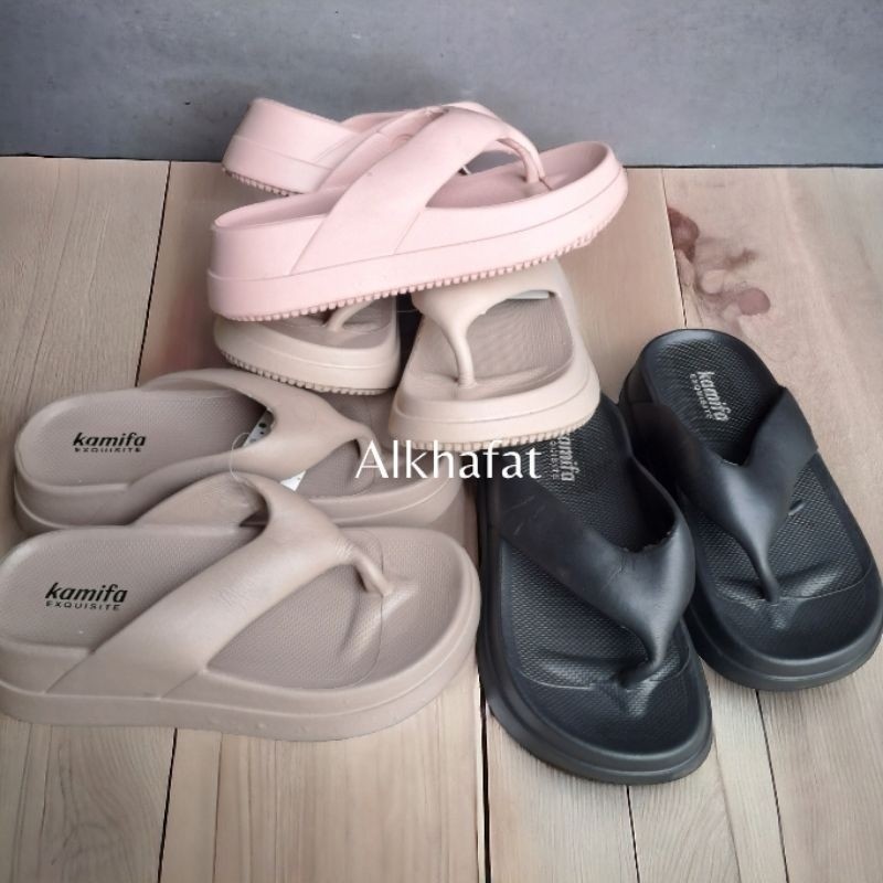 Sandal Karet Wanita // sendal jepit tinggi wanita karet eva empuk dan ringan