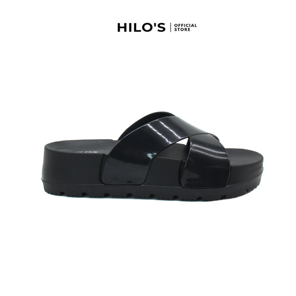 Sandal Karet Wanita // Hilo's - Sandal Slop Tinggi Wanita Tali Silang Karet Jelly