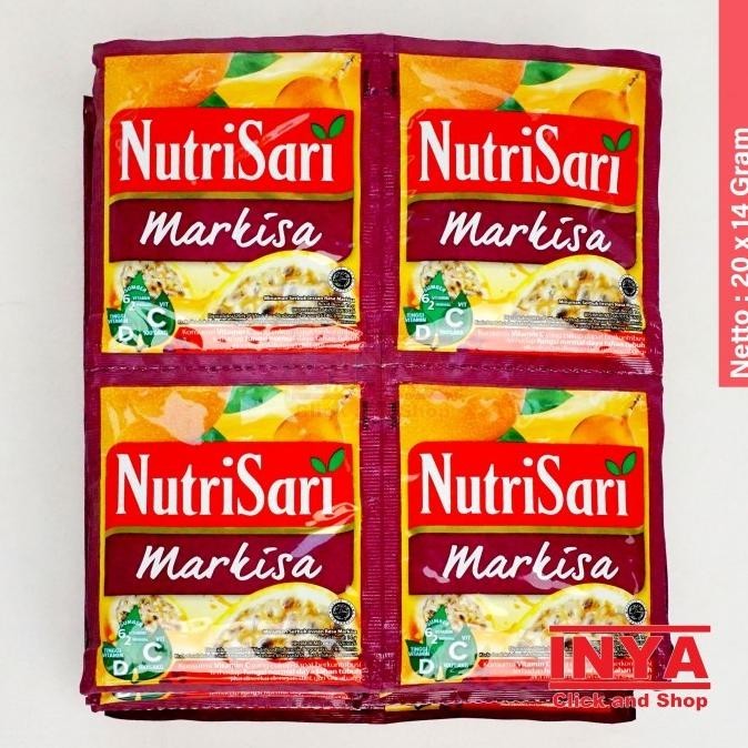 

NutriSari Markisa 20x14gr Renceng - Minuman Serbuk - Powder Drink