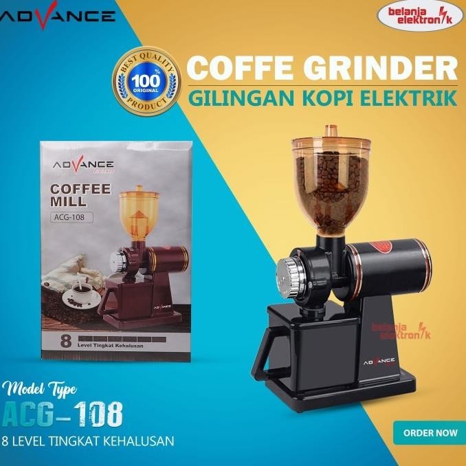 [Ready Stock] Advance Acg-108 Coffee Mill Grinder Gilingan Biji Kopi Elektrik