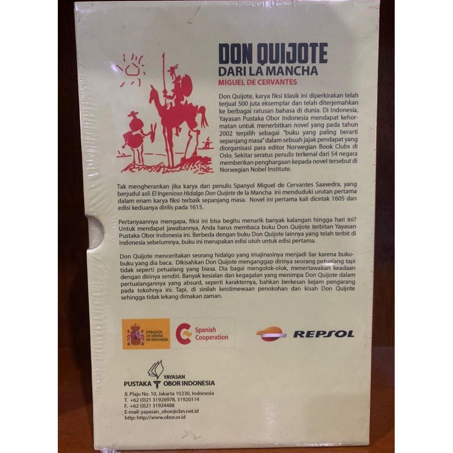 [Baru] Don Quijote Dari La Mancha Jilid 1 Dan Jilid 2 (Box)