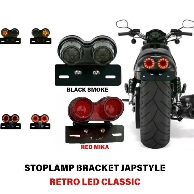Lampu Belakang Stoplamp LED Sepeda Motor Variasi RX King Japstyle