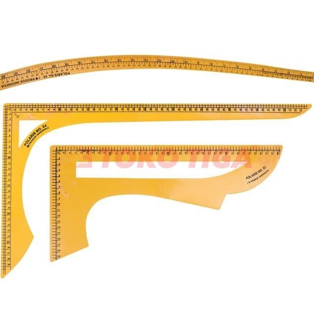 

Ggaris Pola Set Jumbo 3 Pcs No.03, 04, 05 Merek Polaris (Ps-03)