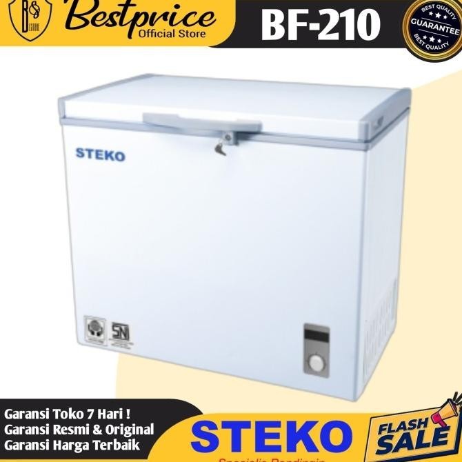 [Best Quality] Chest Freezer Steko Bf 210 Freezer Box Steko 200 Liter Low 120 Watt