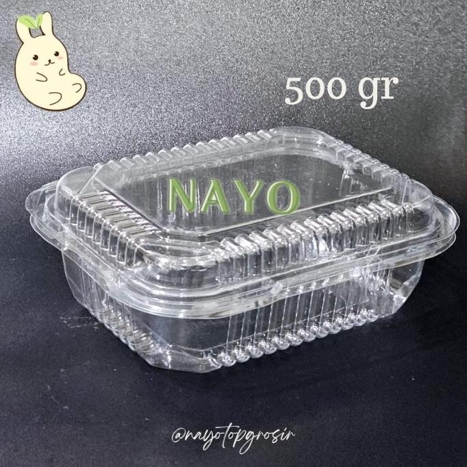 [New] Kotak Mika Buah Mb500 (500 Pcs)/ Mika Strawberry 500 Gram