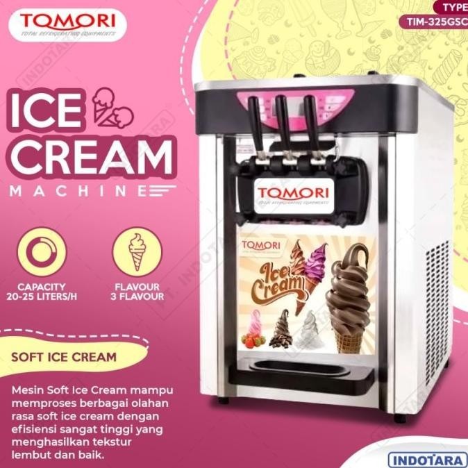 [Ready] Mesin Es Krim Tomori Tim-325Gsc Mesin Eskrim 3 Tuas Garansi Resmi