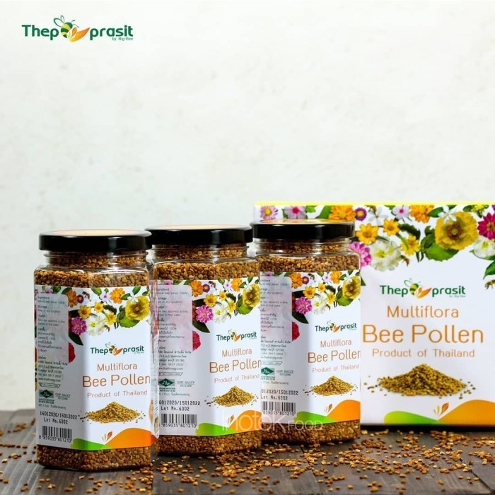 

Ready MULTIFLORA BEE POLLEN 330 gr X 3 (THEP PRASIT) ASLI THAILAND