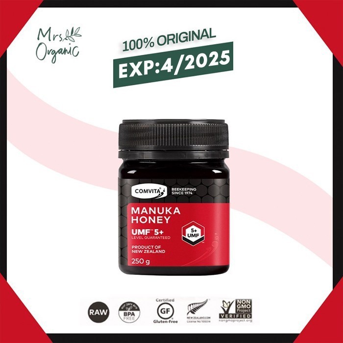 

Ready COMVITA Manuka Honey UMF 5+ 250 gr- madu alami murni asli new zealand