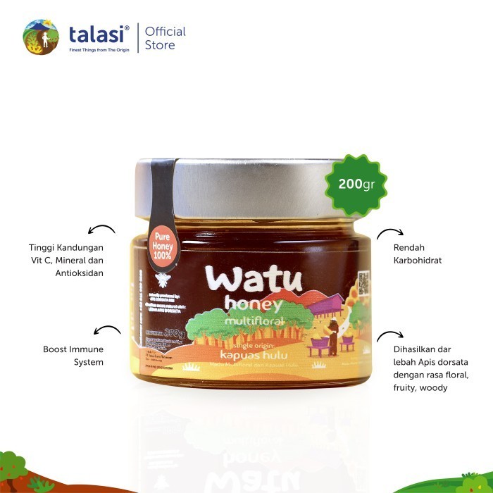 

Ready Watu Multifloral Honey - Madu Asli Kapuas Hulu 200gr