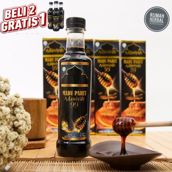 

Ready Madu Hitam Pahit Adawiyah 99 Madu Hitam Kwalitas Premium