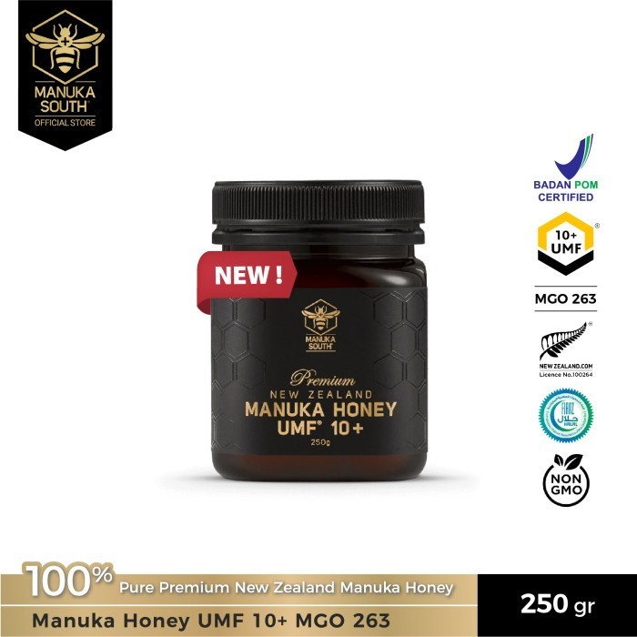

Ready Madu Manuka South Honey UMF 10+ MGO 263 (250gr)