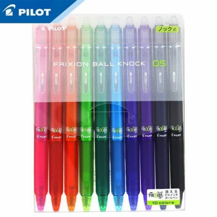 

Ready Pulpen Frixion Ball Knock 1 Set Isi 10Pcs / Frixion Clicker LFBK-230