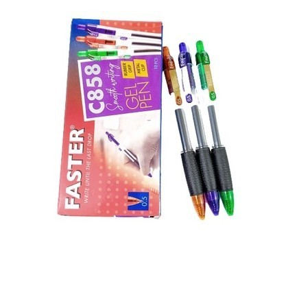 

Ready SR319 BOLPOIN FASTER C858 GEL 0.5MM PACK PULPEN BOLPEN