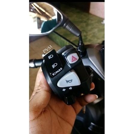 Ready Saklar Holder Switch Kiri Domino Variasi Motor Nmax Pcx Adv