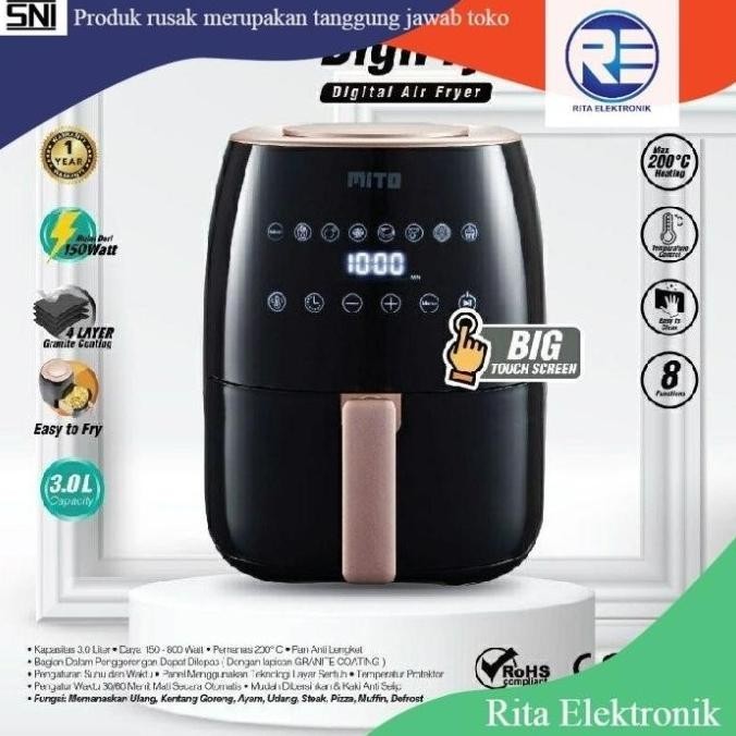 [Ready] Air Fryer Mito Af-2 Digifry Mito Best Quality