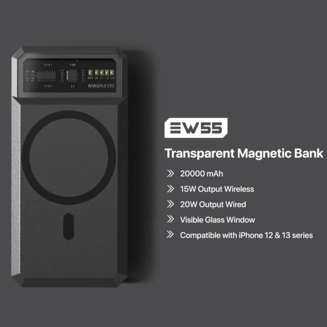 Kiip Wireless Powerbank 20W Fast Charging Magsafe Magnetic Pd Ew55