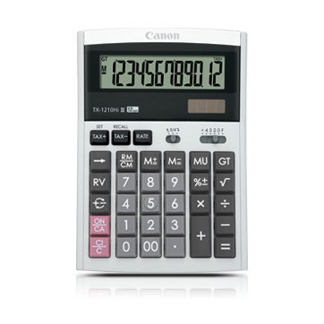 

Ready calculator canon TX-1210Hi III