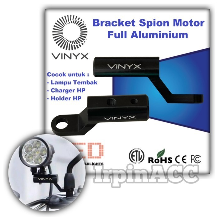 Dudukan Lampu Tembak Motor Spion Premiumc