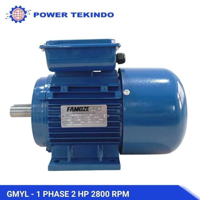 Famoze Pro Dinamo 1 Phase 2 HP 2800 RPM Elektro Motor GMYL 2 PK