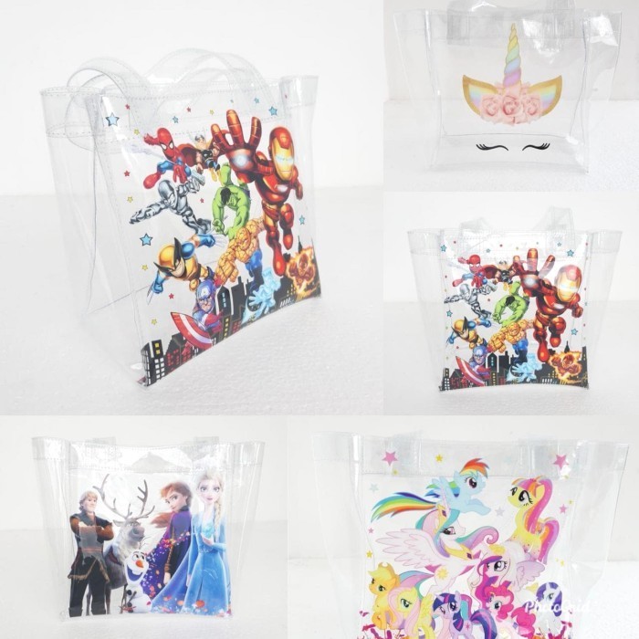 Tote Bag Mika Tas Transparan Anak Souvernir Goodie Bag
