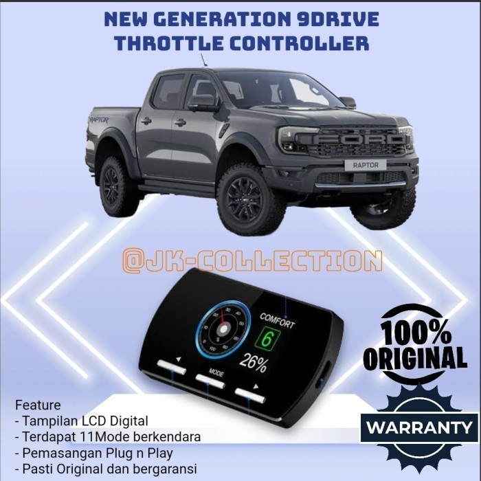 Ready 9 Drive Throttle Controller Ford Ranger 9Drive Model F2 Sparepart Mobil