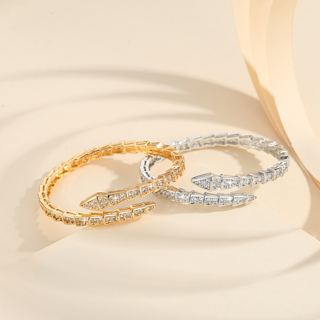 Y204 【COD】 Gelang Berlian Imitasi Sederhana Kepribadian Fashion Gelang Berlian Imitasi Mewah Anti Ka