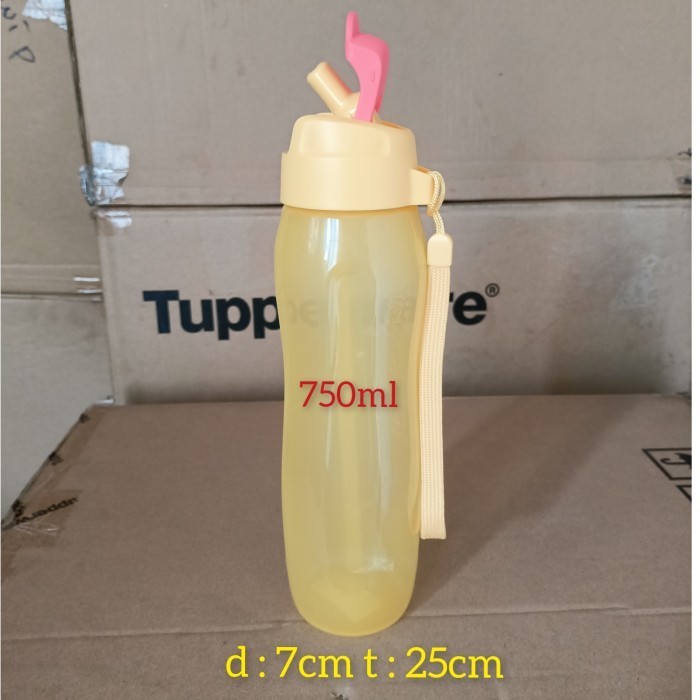 BOTOL TUPPERWARE//ECO BOTTLE STRAW 750ML
