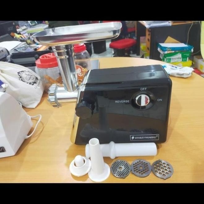 [New] Promo Gilingan Daging Listrik Stainless Warna Hitam Original