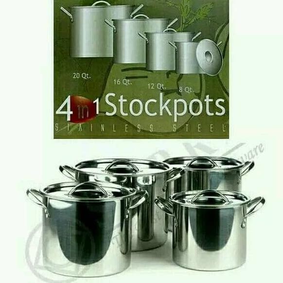 [Ready] Panci Supra Set 4 In 1 Stock Pot
