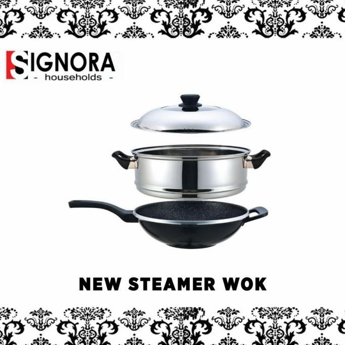 [Promo] New Steamer Wok Signora 32Cm