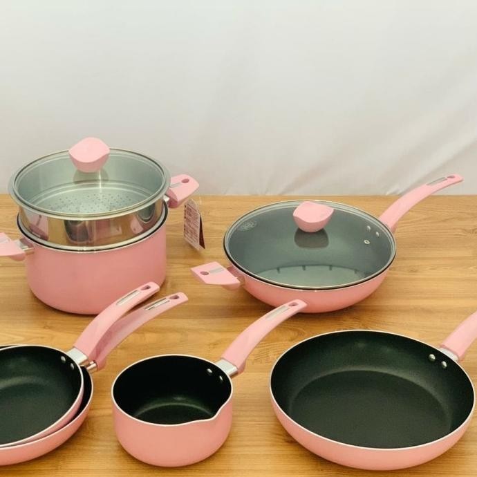 [Promo] Supra Chef Renatta Moeloek Set 9Pcs Cookware Pastel Lavender