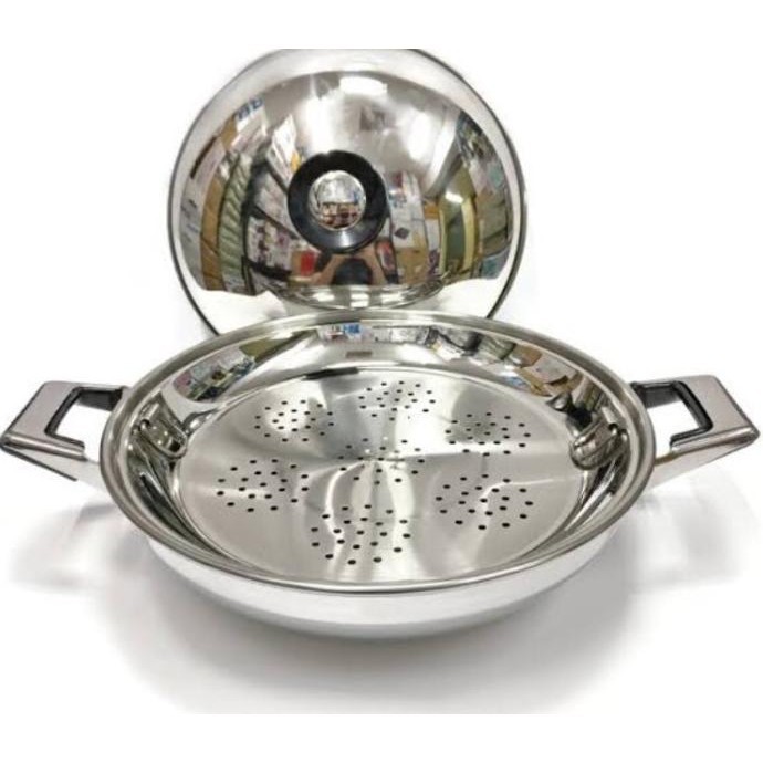 [New] Promo Promo: Sico Stainless Steel 30 Cm Wok
