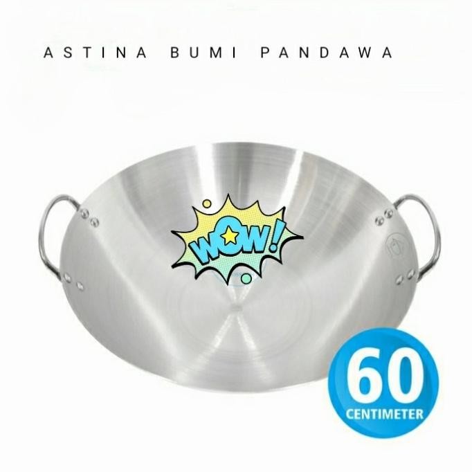 [Ready Stock] Wajan Stainless Steel Jumbo 60 Cm/ Wajan Besar 60 Cm