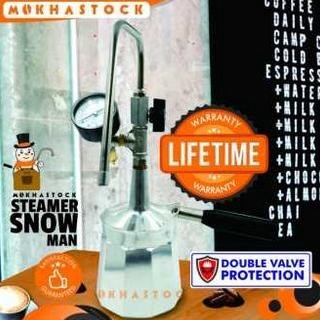 [Baru] Milk Steamer Snow Man Steamer Susu Manual With Manometer