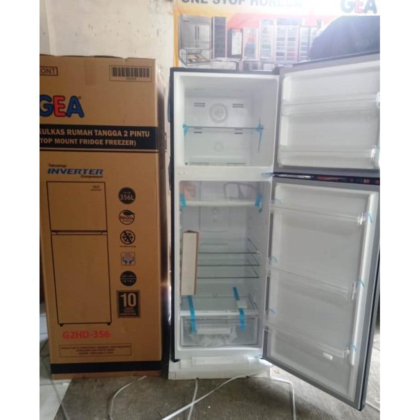 [Baru] Gea G2Hd-356 Kulkas 2Pintu / G2Hd356 (356 Ltr Inverter)