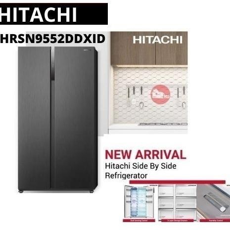 [Ready Stock] Kulkas Side By Side Hitachi Hrsn9552Dxid