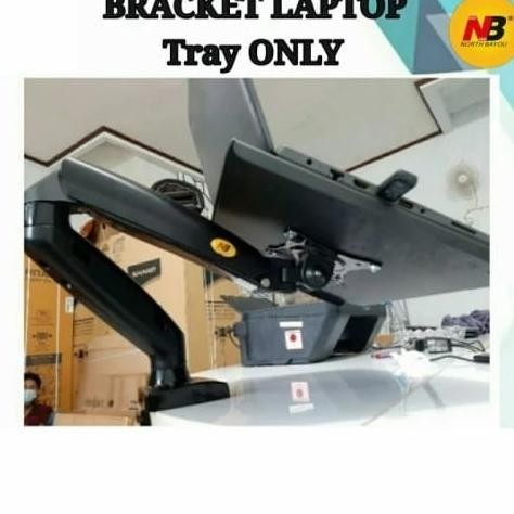 [Best Quality] Bracket Monitor Leptop Bracket Tray Monitor Pc Note Book Jepit Meja