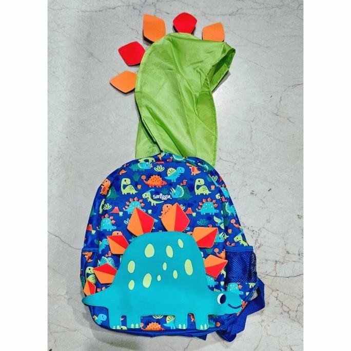 [Ready] Smiggle Triceratop Hoodie Junior Backpack/ Tas Sekolah Smiggle