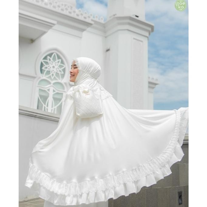 [Promo] Naeka Mukena Hajj 2In1 Series Silk Premium Mukena Umroh