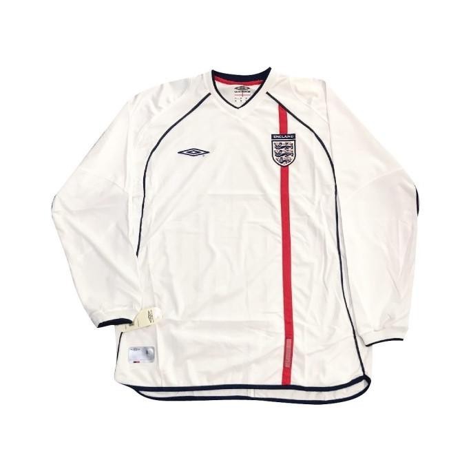 [Ready Stock] England 2001 Home Replica Kit Long Sleeve (Bnwt)