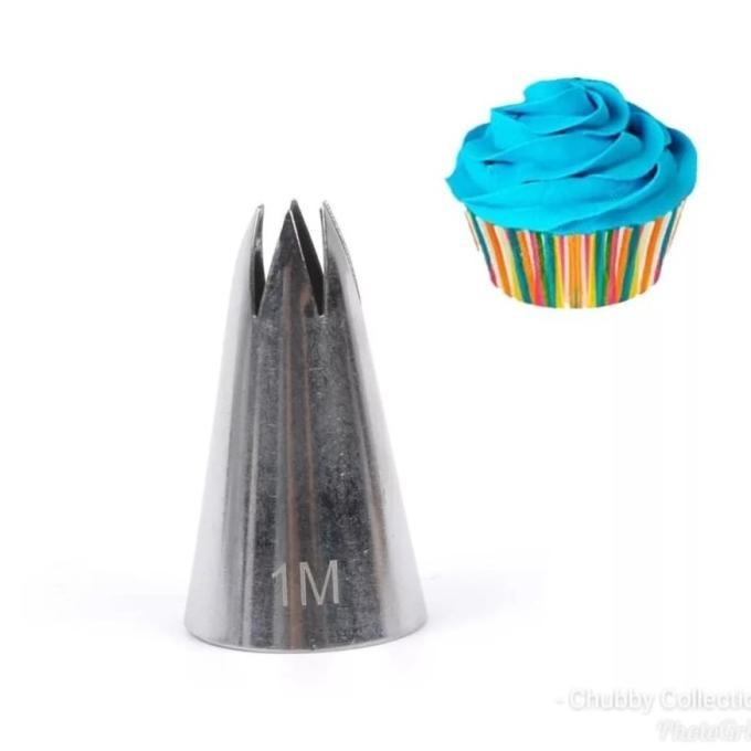 Spuit 1M Star Mawar Wilton KW Import Spuit Kue Spuit Butter Cream