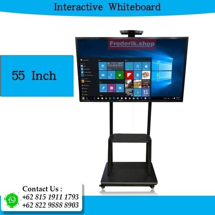 [Promo] Tv Touchscreen 55" Inch + Standing Bracket Non Mini Pc - Interactive Tv - Interaktif Tv
