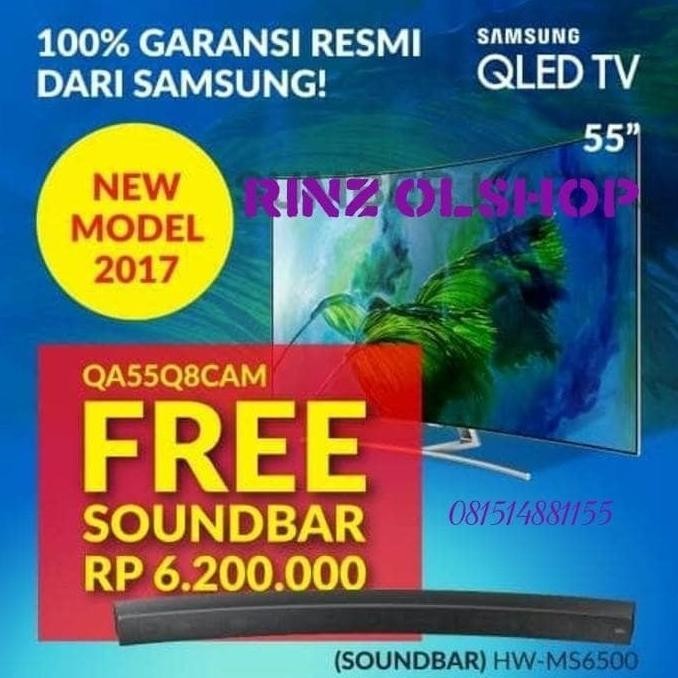 [Best Quality] Led Tv Samsung 55 Qled Smart Tv Premium 4K Uhd Curved 55Q8C