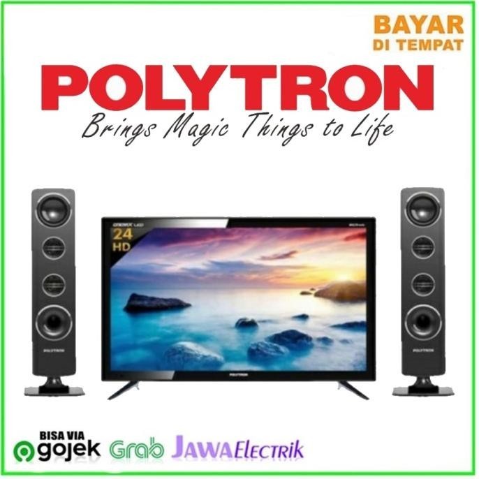 [Garansi] Led Tv Polytron 24 Inch Pld 24Tv1855 Layar 24 Inch - Digital Tv