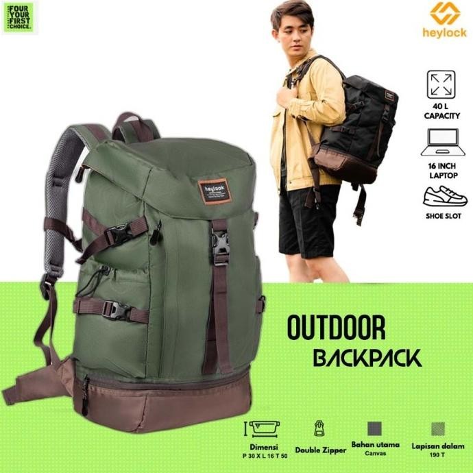 Tas Ransel Backpack Punggung Besar Pria Wanita Outdoor Traveling