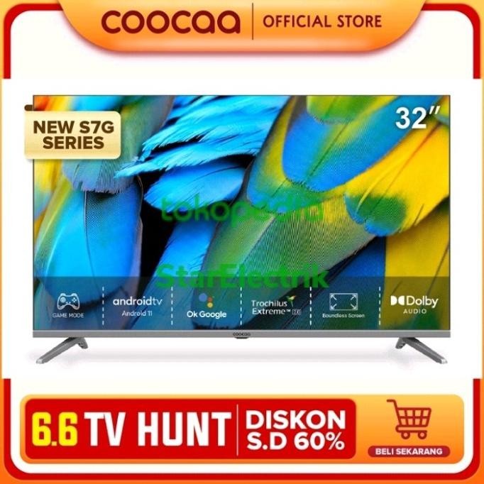 [Baru] Led Tv Coocaa 32S7G Android 11.0 32 Inch 5G Wifi / Led Coocaa 32 Inch